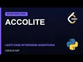 Accolite Coding Interview Questions 2026 LeetCode Python Solutions