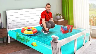 مقلبنا العيال و سوينا اغرب سرير في فلة باور 