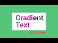 CSS Gradient Text