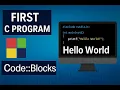 C Programing Made Easy Display Hello World in Code Blocks Beginner Tutorial