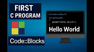 C Programing Made Easy Display Hello World in Code Blocks Beginner Tutorial