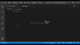 Write a javascript function that reverse a number JS COURSES