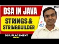 Strings and StringBuilder in Java DSA in Java Full Course