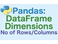 39 Pandas DataFrames Dimensions of DataFrame Number of