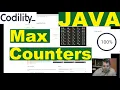 Codility Max Counters Java solution