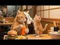 Download Lagu Mama Cat Works Hard at the Burger Shop to Buy a Car for Ginger 😺❤️