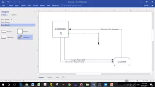 How to Draw Data Flow Diagram using Visio