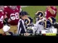 Aaron Donald gets ejected Breaks Helmet on the Ground in loss to 49ers
