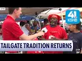Chiefs fans tailgate as preseason opener kicks off at Arrowhead