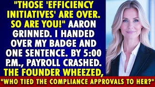 Those Efficiency Initiatives Are Over So Are You By 5 P M PAYROLL CRASHED Who Tied It To Her 