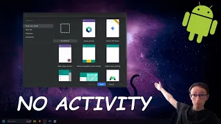 Creating a new NO ACTIVITY project Android Studio