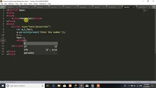 Calculate Factorial using javascript and HTML