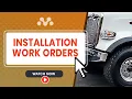 Installation Work Orders and Scheduling in Mothernode