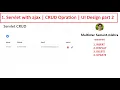 1 Servlet with ajax CRUD Operation UI Design part 2 Semant Sir Advance JAVA