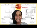 Make Your Own Crossword Puzzle in Microsoft PowerPoint