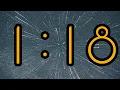 1 Minute and 18 Second Timer Bright big yellow numbers and relaxing background music