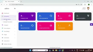 Blog Management System Project using Python Django Sqlite