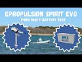 ePropulsion Spirit Evo with Solid State Marine Battery Range Performance Test