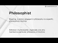 Philosophist Meaning