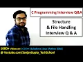 Structures File Handling in C Programming Interview Questions Answers by Sanjay Gupta in English