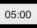 5 Minutes Countdown or 300 Seconds