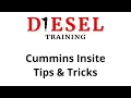 Cummins Insite Tips Tricks