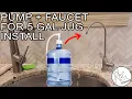 How to Install a Pump Faucet for 5 Gallon Water Jugs in Kitchen VEVOR