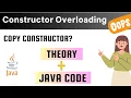 Constructor Overloading in Java Copy Constructor in Hindi Urdu