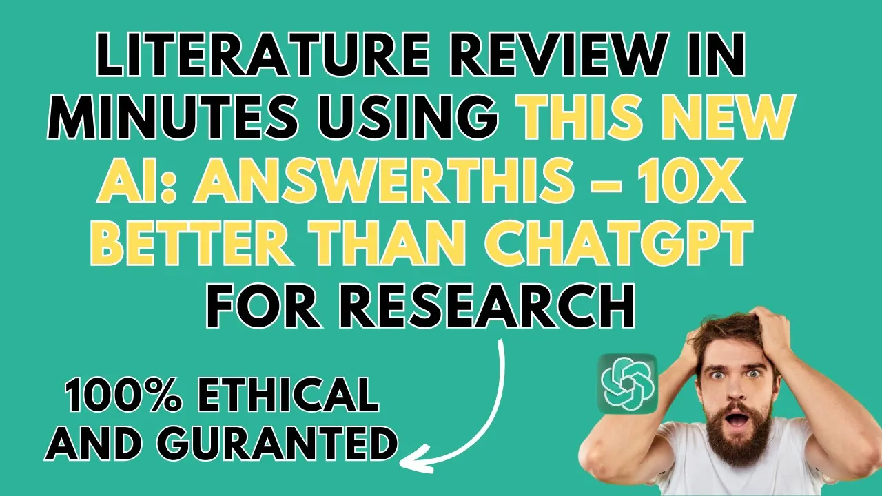 Outline Video Literature Review in Minutes Using This New AI: AnswerThis – 10x Better Than ChatGPT for Research