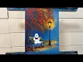 SPOOKY STORY Ghost Reading On Bench Painting tutorial