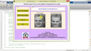 Face Recognition Using Image Processing Matlab Project Code