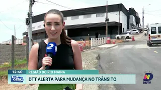Alterações no trânsito do Rio Maina são destacadas pela DTT em Criciúma
