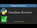 Run Selenium Without Opening a Browser Headless Mode in Python
