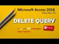 How to Create a Delete Query Access Learning Class - 20