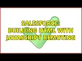 Salesforce Building HTML with JavaScript remoting 2 Solutions