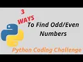 3 Ways To Find Number In Python PYTHON CODING CHALLENGE 2020