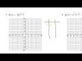 Day 1 HW to Graphing Square Root Functions