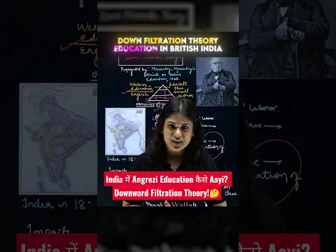 Macaulay Ki Education Strategy Ka Sach! 🤔 | Downward Filtration Theory #physicswallah #upsc #british