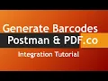 How to Generate Barcodes with PDF co and Postman