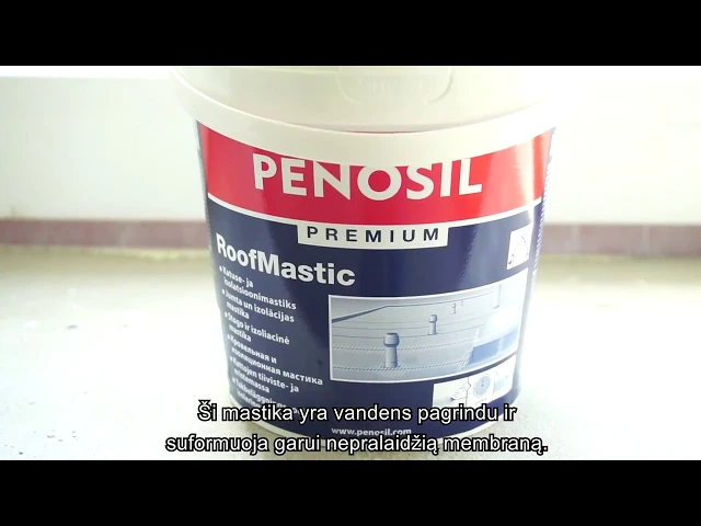 Stogų mastika PENOSIL Premium Roofmastic, 1 l, pilkos spalvos, elastinga mastika