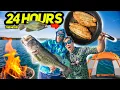 24 Hour SURVIVAL Camping and Fishing Challenge CATCH and COOK THE MOVIE