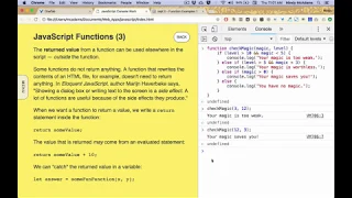 js25 JavaScript Functions 3 - Returns
