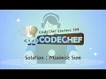 Maximise Sum CodeChef Starters 149 CodeChef Solution