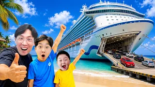 Yejun's Family Trip with Car Ferry Boat - Jeju Island in Korea