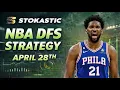 NBA DFS Strategy Tuesday 26 DraftKings FanDuel NBA Lineup Picks