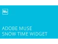 Adobe Muse Snow Time Widget