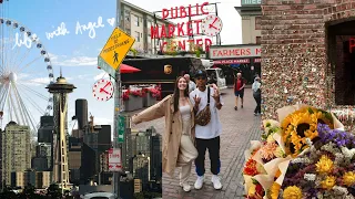 hello seattle ♡ exploring the pike place, gum wall, space needle & the great wheel 🎡