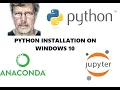 Python Tutorial for Beginners 1 Installation of Anaconda Jupyter Notebook on Windows 10