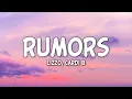 Lizzo feat. Cardi B - Rumors (Clean - Lyrics)