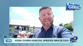 Guarda Municipal entrega arma de fogo apreendida à Polícia em Chapecó